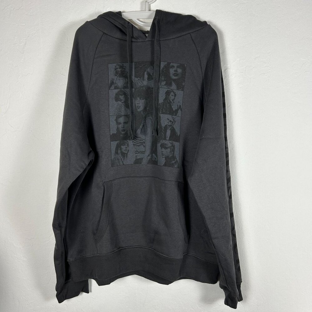 Taylor Swift The Eras Tour Black Hoodie Unisex XL Pullover Concert Merch NWOT